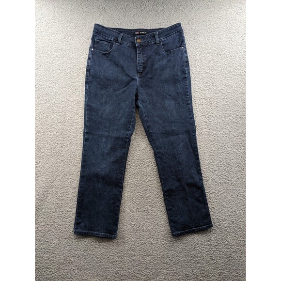 Lee Jeans Women's Classic Fit Instantly Slim size 12 Petite Relaxed Straight Leg - Picture 1 of 14